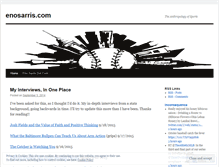 Tablet Screenshot of enosarris.wordpress.com