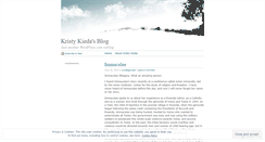 Desktop Screenshot of kristykieda.wordpress.com