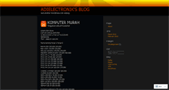 Desktop Screenshot of adielectronik.wordpress.com