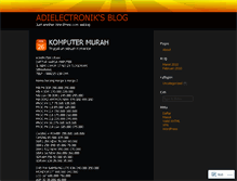 Tablet Screenshot of adielectronik.wordpress.com