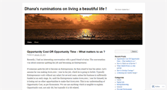Desktop Screenshot of dhanashekar.wordpress.com