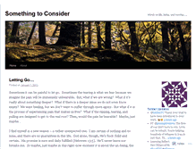 Tablet Screenshot of alittlesomethingtoconsider.wordpress.com