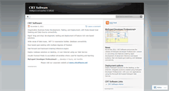 Desktop Screenshot of crtsoftware.wordpress.com