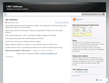 Tablet Screenshot of crtsoftware.wordpress.com