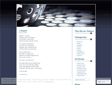 Tablet Screenshot of mirrorpalace.wordpress.com
