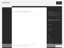 Tablet Screenshot of kellylmayer.wordpress.com