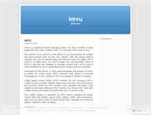 Tablet Screenshot of imvu.wordpress.com