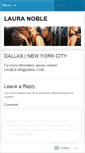 Mobile Screenshot of lauranoble.wordpress.com