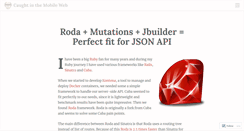 Desktop Screenshot of caughtinthemobileweb.wordpress.com