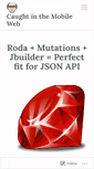Mobile Screenshot of caughtinthemobileweb.wordpress.com