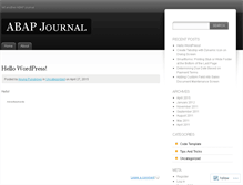 Tablet Screenshot of abapjournal.wordpress.com