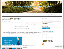 Tablet Screenshot of howmydayjustgotbetter.wordpress.com