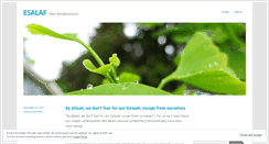 Desktop Screenshot of esalaf.wordpress.com