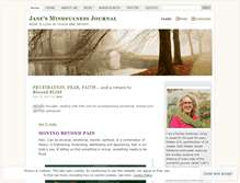 Tablet Screenshot of mindfulnessjournal.wordpress.com