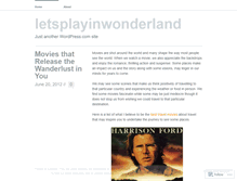 Tablet Screenshot of letsplayinwonderland.wordpress.com