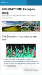Mobile Screenshot of holidaytimeescapes.wordpress.com