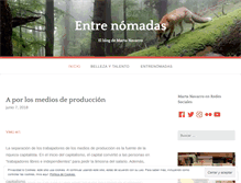 Tablet Screenshot of entrenomadas.wordpress.com