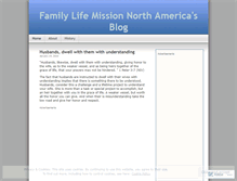 Tablet Screenshot of familylifemissionna.wordpress.com