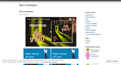 Desktop Screenshot of noixvomique.wordpress.com
