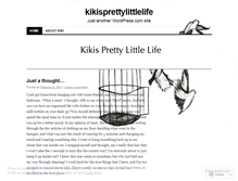 Tablet Screenshot of kikisprettylittlelife.wordpress.com