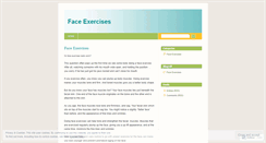 Desktop Screenshot of faceexercisesblog.wordpress.com