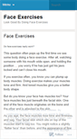 Mobile Screenshot of faceexercisesblog.wordpress.com