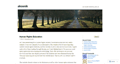 Desktop Screenshot of akosnik.wordpress.com