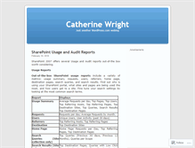 Tablet Screenshot of cwright322.wordpress.com