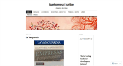 Desktop Screenshot of bartomeuiuribe.wordpress.com