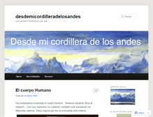 Tablet Screenshot of desdemicordilleradelosandes.wordpress.com