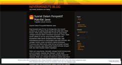 Desktop Screenshot of nevermind7.wordpress.com