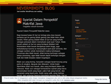 Tablet Screenshot of nevermind7.wordpress.com