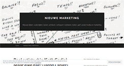 Desktop Screenshot of nieuwemarketing.wordpress.com
