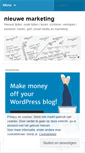 Mobile Screenshot of nieuwemarketing.wordpress.com