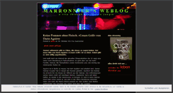 Desktop Screenshot of marronnier.wordpress.com