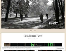 Tablet Screenshot of osloray.wordpress.com