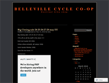 Tablet Screenshot of bellevillecyclecoop.wordpress.com