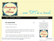 Tablet Screenshot of dreamingahome.wordpress.com