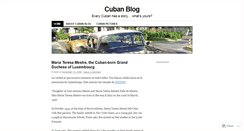 Desktop Screenshot of cubanblog.wordpress.com