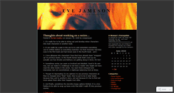 Desktop Screenshot of evejameson.wordpress.com