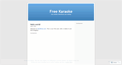 Desktop Screenshot of karaoke4free.wordpress.com