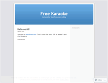 Tablet Screenshot of karaoke4free.wordpress.com