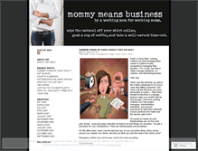 Tablet Screenshot of mommymeansbusiness.wordpress.com