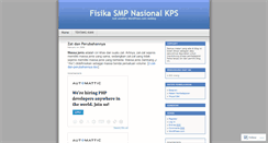 Desktop Screenshot of belajarfisika.wordpress.com
