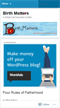 Mobile Screenshot of birthmatterswlec.wordpress.com