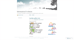 Desktop Screenshot of infoevolution.wordpress.com