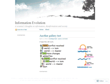 Tablet Screenshot of infoevolution.wordpress.com