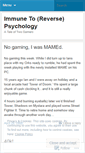 Mobile Screenshot of immunetoreversepsychology.wordpress.com