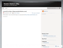 Tablet Screenshot of manishjava.wordpress.com