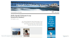 Desktop Screenshot of oprahinsydney.wordpress.com